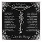 To My Lovely Granddaughter | "Once Upon A Time...The rest of Mine" | Personalized Birth Flower Necklace