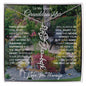 To My Lovely Granddaughter | "Once Upon A Time...Flower Garden | Personalized Birth Flower Necklace