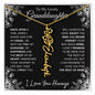 To My Lovely Granddaughter | "Once Upon A Time...The rest of Mine" | Personalized Birth Flower Necklace