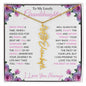 To My Lovely Granddaughter | "Once Upon a Time..." | Personalized Birth Flower Name Necklace wpp