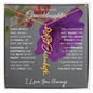 To My Lovely Granddaughter | "Once Upon A Time...Purple Flower | Personalized Birth Flower Necklace