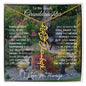 To My Lovely Granddaughter | "Once Upon A Time...Flower Garden | Personalized Birth Flower Necklace