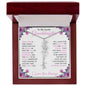 To My Lovely Granddaughter | "Once Upon a Time..." | Personalized Birth Flower Name Necklace wpp