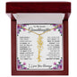 To My Lovely Granddaughter | "Once Upon a Time..." | Personalized Birth Flower Name Necklace wbb