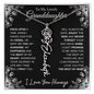 To My Lovely Granddaughter | "Once Upon A Time...The rest of Mine" | Personalized Birth Flower Necklace