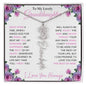 To My Lovely Granddaughter | "Once Upon a Time..." | Personalized Birth Flower Name Necklace wpp