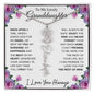 To My Lovely Granddaughter | "Once Upon a Time..." | Personalized Birth Flower Name Necklace wbb