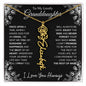 To My Lovely Granddaughter | "Once Upon A Time...The rest of Mine" | Personalized Birth Flower Necklace