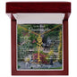 To My Lovely Granddaughter | "Once Upon A Time...Flower Garden | Personalized Birth Flower Necklace