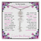 To My Lovely Granddaughter | "Once Upon a Time..." | Personalized Birth Flower Name Necklace wpp