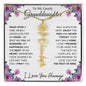 To My Lovely Granddaughter | "Once Upon a Time..." | Personalized Birth Flower Name Necklace wbb