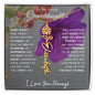 To My Lovely Granddaughter | "Once Upon A Time...Purple Flower | Personalized Birth Flower Necklace
