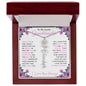 To My Lovely Granddaughter | "Once Upon a Time..." | Personalized Birth Flower Name Necklace wpp