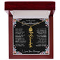 To My Lovely Granddaughter | Once Upon A Time... | Birth Flower Name Necklace
