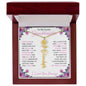 To My Lovely Granddaughter | "Once Upon a Time..." | Personalized Birth Flower Name Necklace wpp