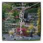 To My Lovely Granddaughter | "Once Upon A Time...Flower Garden | Personalized Birth Flower Necklace