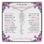 To My Lovely Granddaughter | "Once Upon a Time..." | Personalized Birth Flower Name Necklace wpp