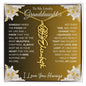 To My Lovely Granddaughter | Someday When...Lily | Personalized Birth Flower Necklace
