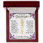 To My Lovely Granddaughter | "Once Upon a Time..." | Personalized Birth Flower Name Necklace wbb