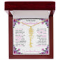 To My Lovely Granddaughter | "Once Upon a Time..." | Personalized Birth Flower Name Necklace wpp