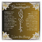 To My Lovely Granddaughter | Someday When...Lily | Personalized Birth Flower Necklace