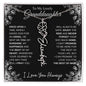 To My Lovely Granddaughter | "Once Upon A Time...The rest of Mine" | Personalized Birth Flower Necklace