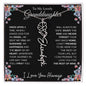 To My Lovely Granddaughter | Once Upon A Time... | Birth Flower Name Necklace