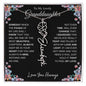 To My Lovely Granddaughter | Someday When... | Personalized Birth Flower Name Necklace
