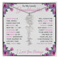 To My Lovely Granddaughter | "Once Upon a Time..." | Personalized Birth Flower Name Necklace wpp