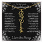 To My Lovely Granddaughter | "Once Upon A Time...The rest of Mine" | Personalized Birth Flower Necklace