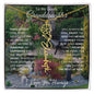 To My Lovely Granddaughter | "Once Upon A Time...Flower Garden | Personalized Birth Flower Necklace