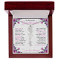 To My Lovely Granddaughter | "Once Upon a Time..." | Personalized Birth Flower Name Necklace wpp