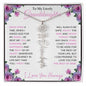 To My Lovely Granddaughter | "Once Upon a Time..." | Personalized Birth Flower Name Necklace wpp