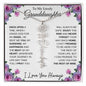 To My Lovely Granddaughter | "Once Upon a Time..." | Personalized Birth Flower Name Necklace wbb