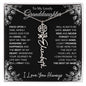 To My Lovely Granddaughter | "Once Upon A Time...The rest of Mine" | Personalized Birth Flower Necklace