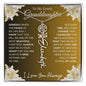 To My Lovely Granddaughter | Someday When...Lily | Personalized Birth Flower Necklace