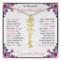 To My Lovely Granddaughter | "Once Upon a Time..." | Personalized Birth Flower Name Necklace wpp