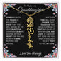 To My Lovely Granddaughter | Someday When... | Personalized Birth Flower Name Necklace