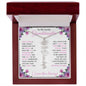 To My Lovely Granddaughter | "Once Upon a Time..." | Personalized Birth Flower Name Necklace wpp