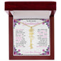 To My Lovely Granddaughter | "Once Upon a Time..." | Personalized Birth Flower Name Necklace wpp