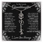To My Lovely Granddaughter | "Once Upon A Time...The rest of Mine" | Personalized Birth Flower Necklace