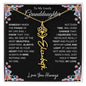 To My Lovely Granddaughter | Someday When... | Personalized Birth Flower Name Necklace