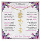 To My Lovely Granddaughter | "Once Upon a Time..." | Personalized Birth Flower Name Necklace wpp