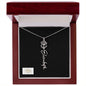 Personalized Flower Name Necklace
