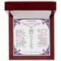 To My Lovely Granddaughter | "Once Upon a Time..." | Personalized Birth Flower Name Necklace wpp