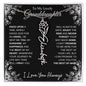 To My Lovely Granddaughter | "Once Upon A Time...The rest of Mine" | Personalized Birth Flower Necklace