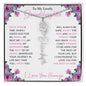 To My Lovely Granddaughter | "Once Upon a Time..." | Personalized Birth Flower Name Necklace wpp