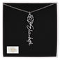 Personalized Flower Name Necklace