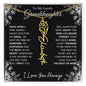 To My Lovely Granddaughter | "Once Upon A Time...The rest of Mine" | Personalized Birth Flower Necklace