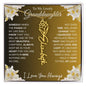 To My Lovely Granddaughter | Someday When...Lily | Personalized Birth Flower Necklace